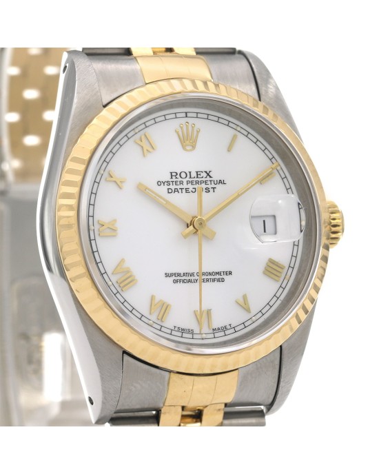Rolex Datejust 36 Stainless Steel Yellow Gold 16233